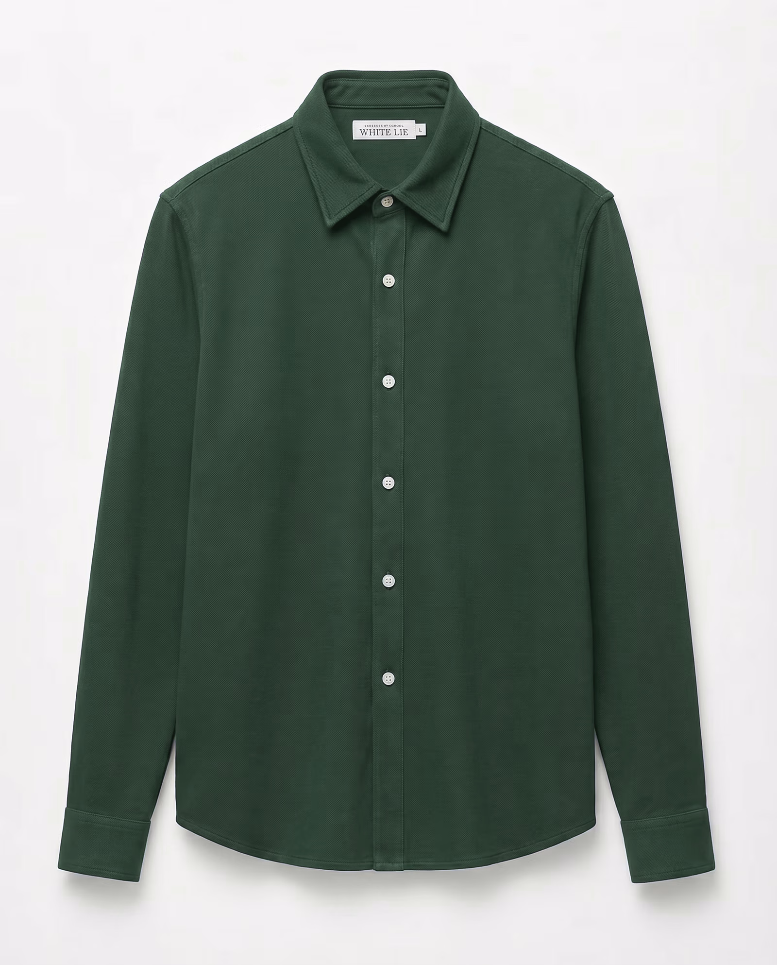 The Piqué in Olive Green